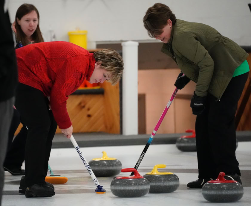 Three curlers particpating in 2023 Curl For A Cause
